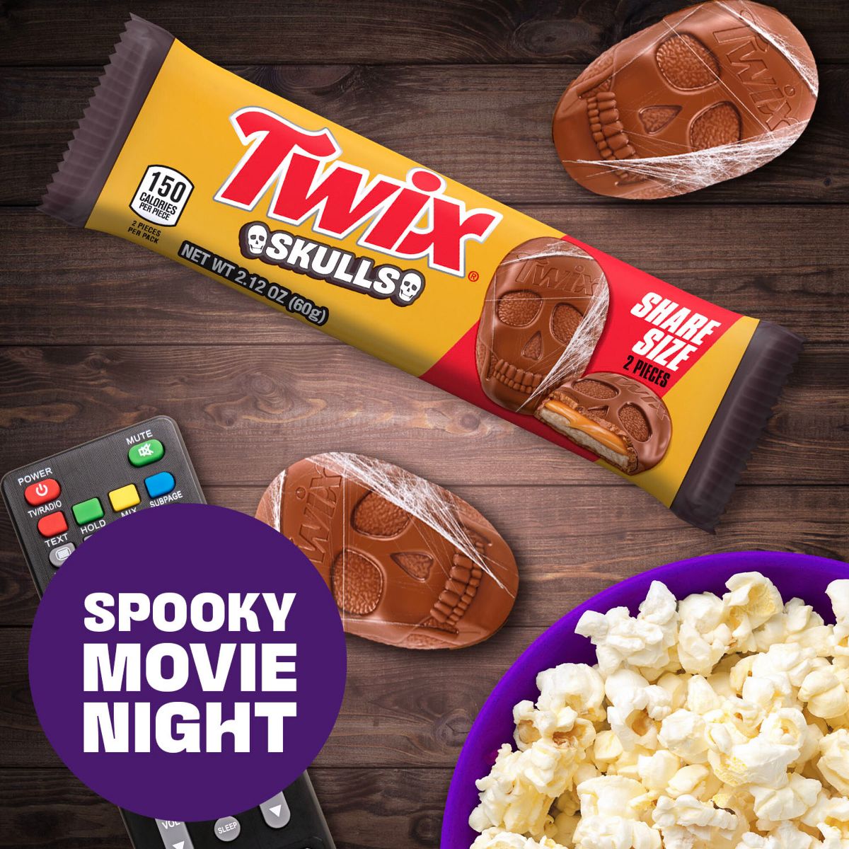 Twix Halloween Candy Skulls - 2.12oz