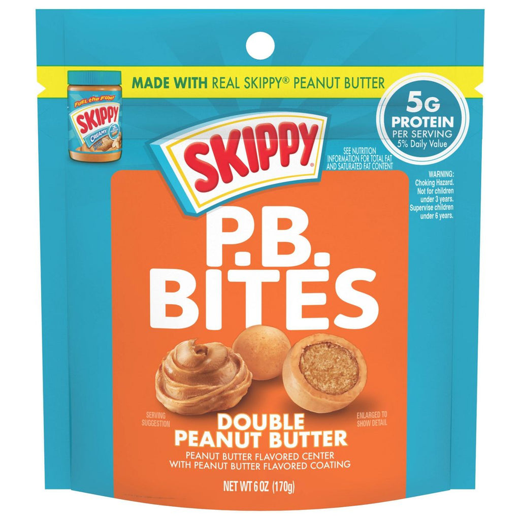Skippy Bites Double Peanutbutter - 6oz: Creamy Texture