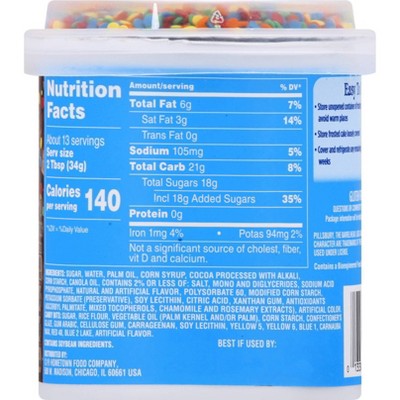Pillsbury Funfetti Confetti Chocolate Fudge Frosting - 15.6oz
