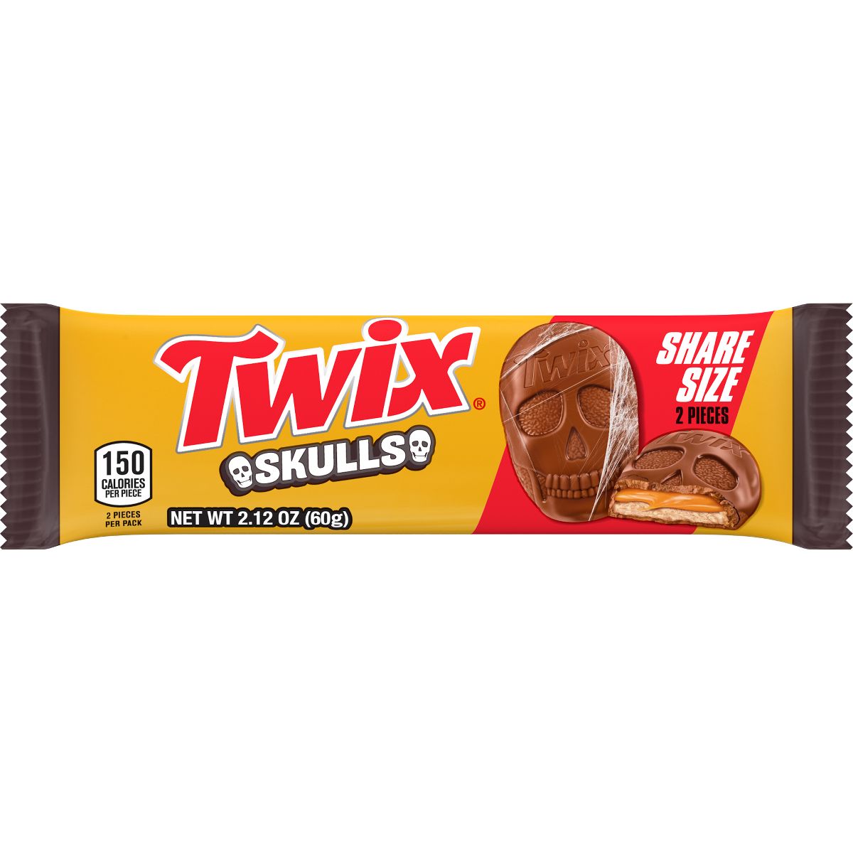 Twix Halloween Candy Skulls - 2.12oz