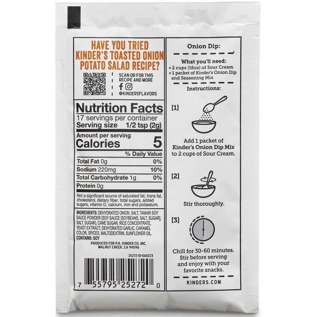 Kinder's Onion Seasoning Mix - 1.25oz