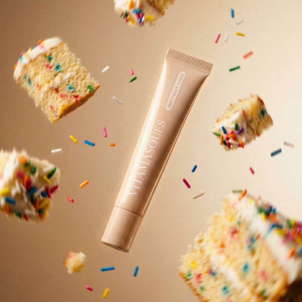 Vitamasques Plump & Repair Tinted Lip Butter Balm - Birthday Cake - 0.33 fl oz: Vegan, For All Skin