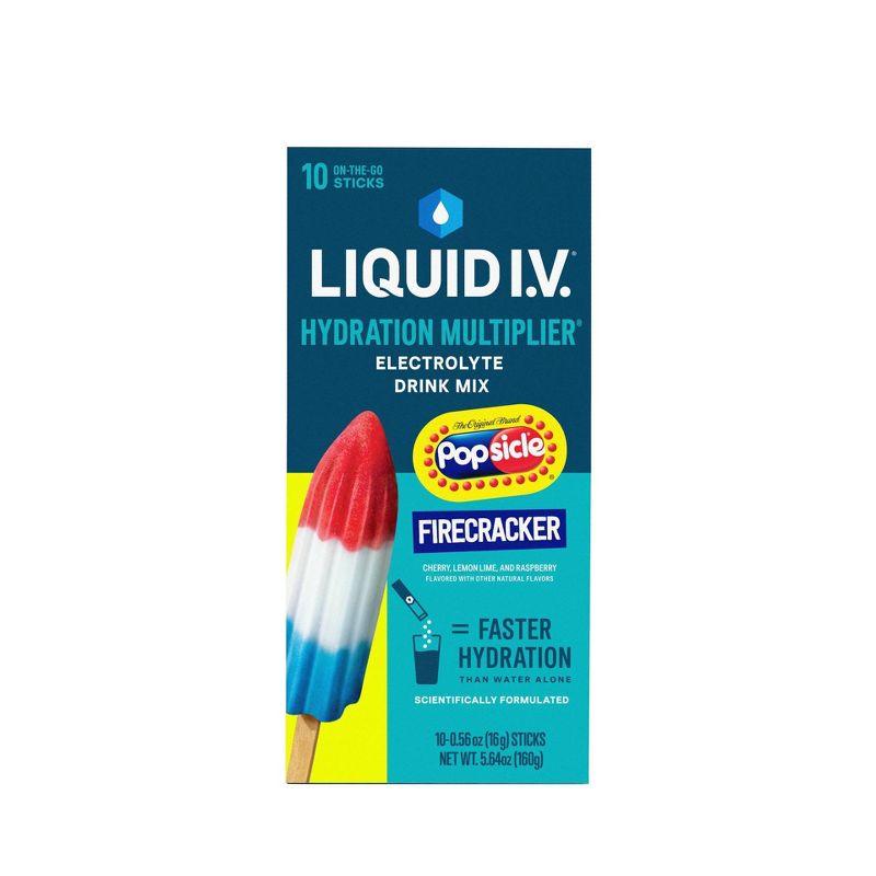 Liquid I.V. Hydration Multiplier - Popsicle Firecracker 10 Pack