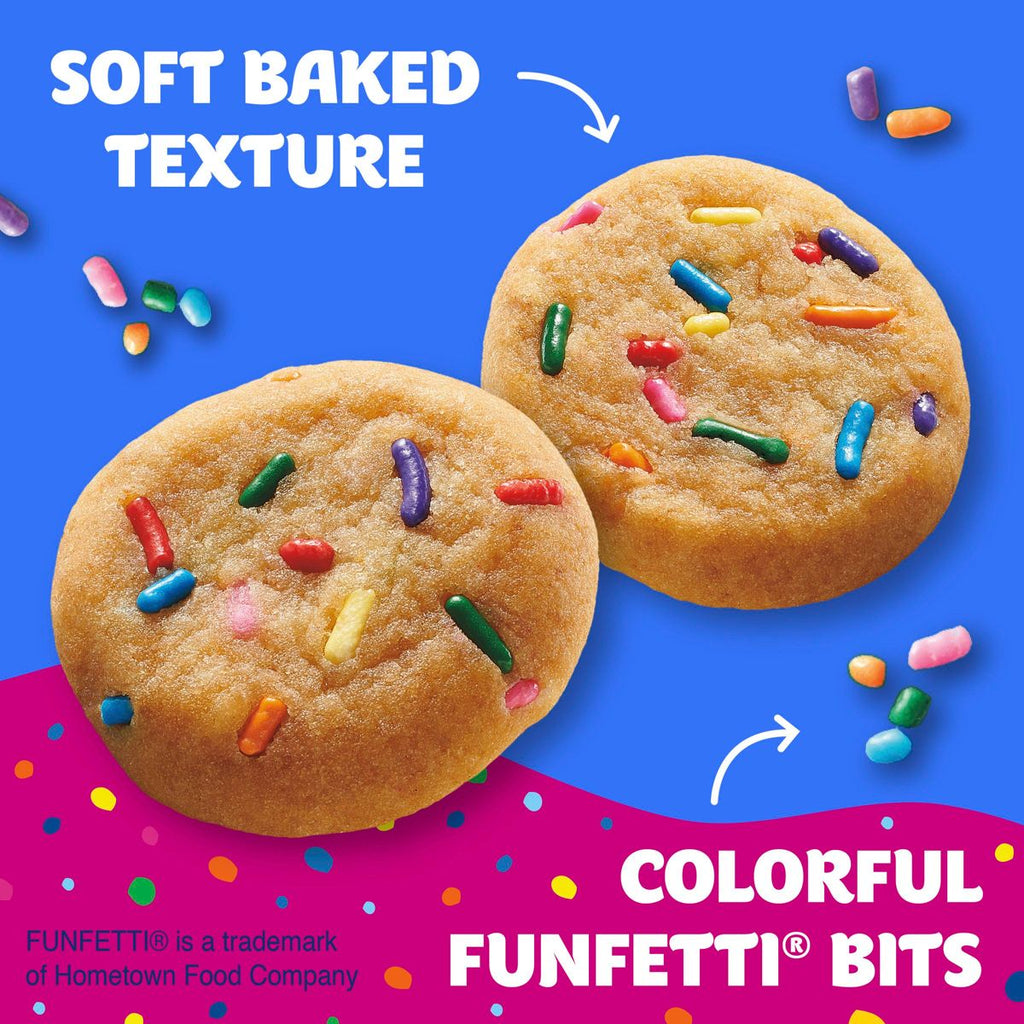 Pillsbury Funfetti Mini Soft Baked Cookies - 28g
