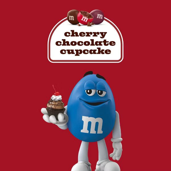 M&M's Cherry Chocolate Cupcake