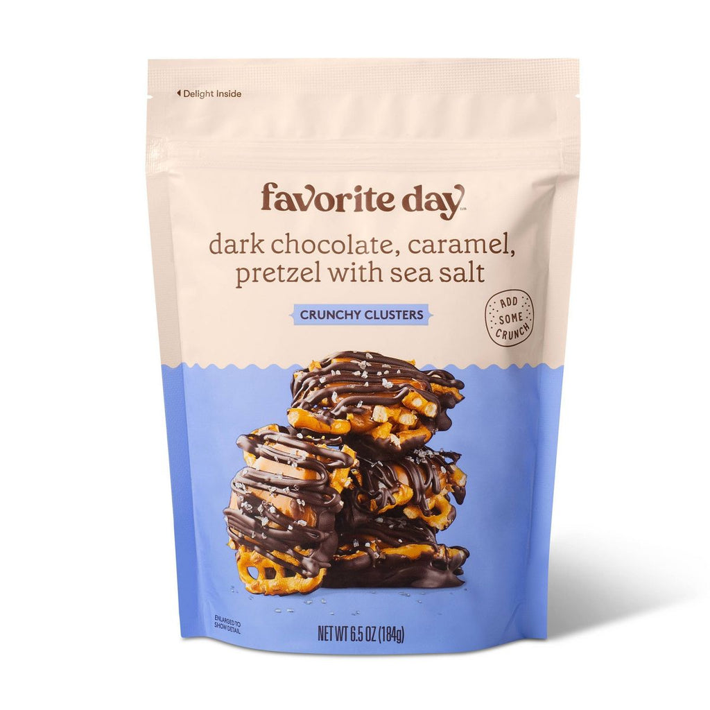 Favorite Day Dark Chocolate Caramel Pretzel Sea Salt Crunch Clusters