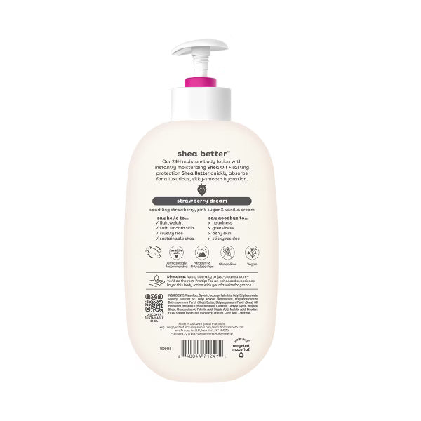 EOS Shea Better Moisture Body Lotion - Strawberry Dream