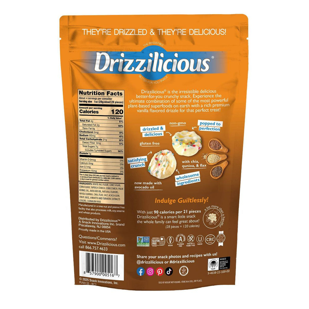 Drizzilicious Birthday Cake Drizzled Mini Rice Cake - 4oz