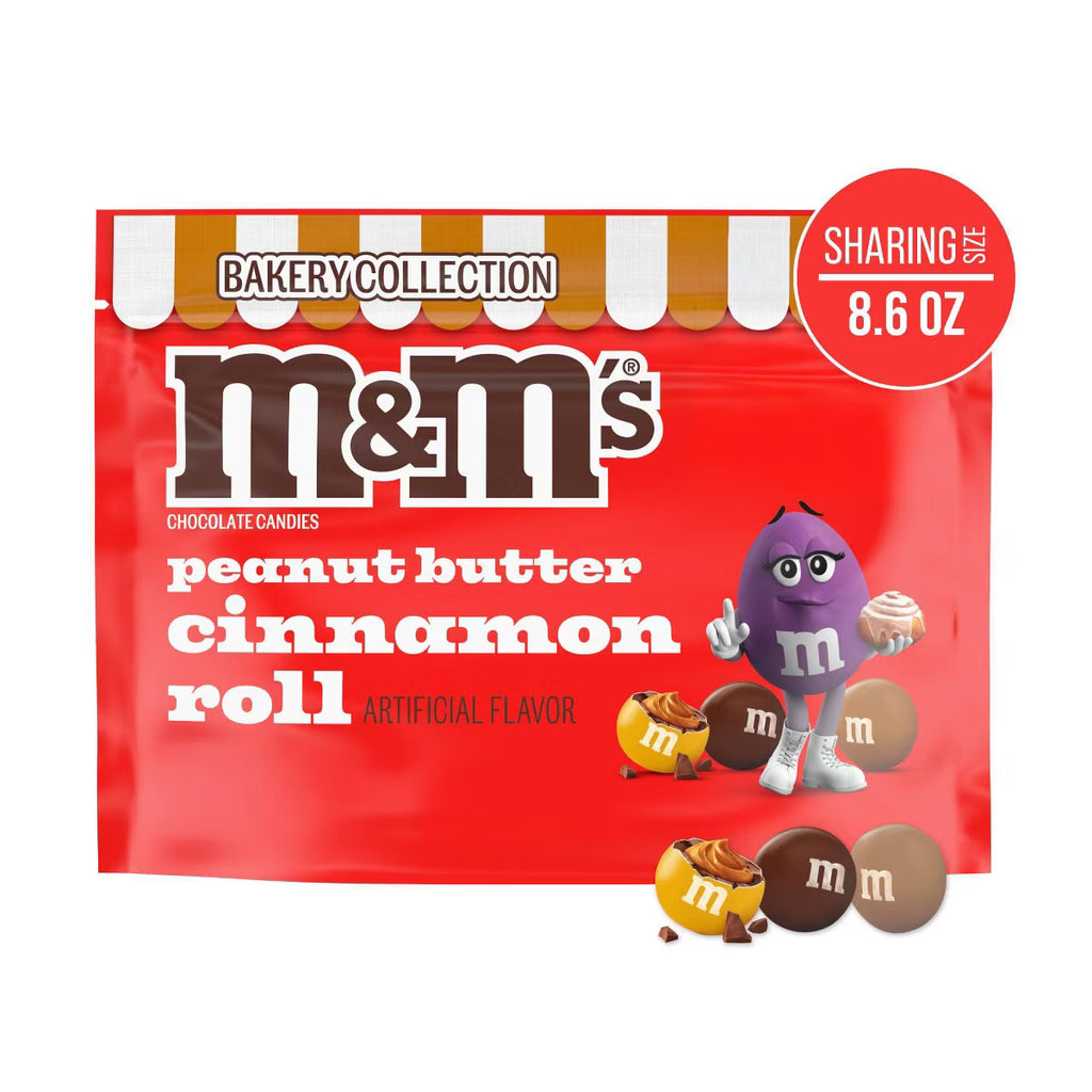 M&M's Peanut Butter Cinnamon Roll