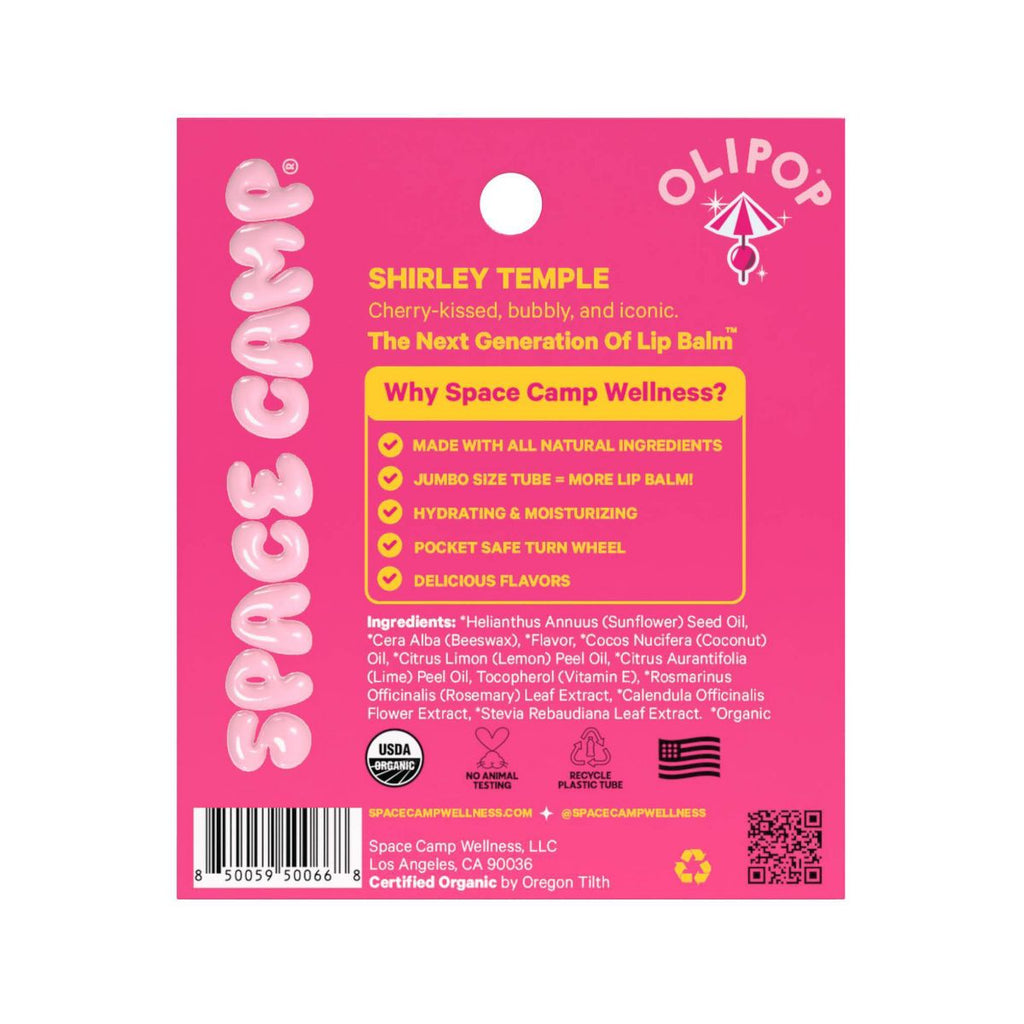 Space Camp Wellness Lip Balm Shirley Temple Flavour 0.25oz