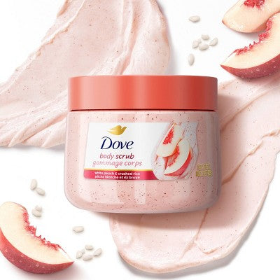 Dove Beauty Exfoliating Body Scrub - White Peach & Crushed Rice - 15oz: Whole Bo