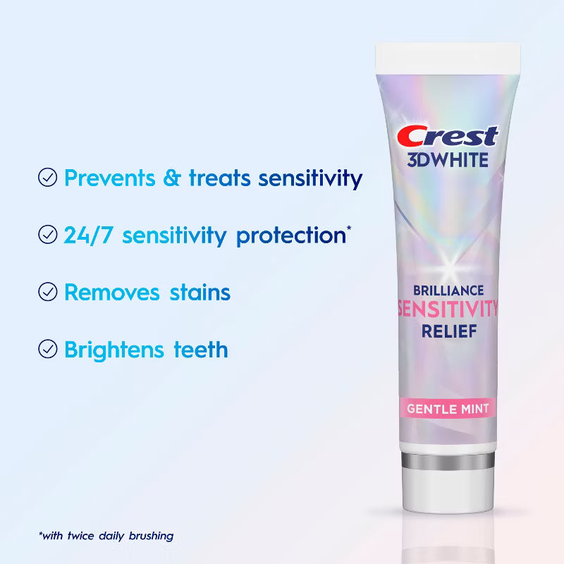 Crest 3D White Advanced Sensitivity Relief Whitening Toothpaste