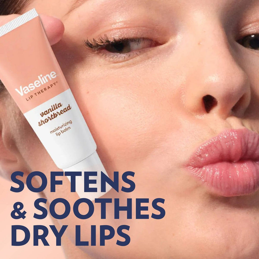 Vaseline Holiday Limited Edition Vanilla Shortbread Lip Balm Tubes - 0.35oz/2pk