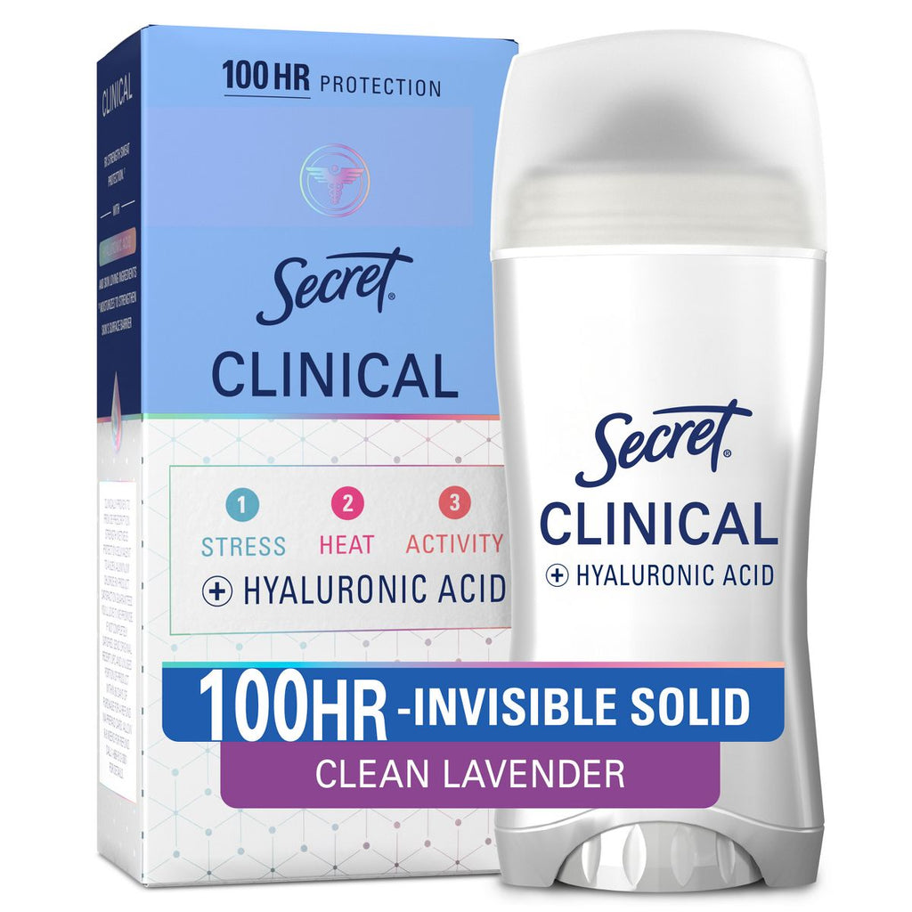 Secret Clinical 100HR Antiperspirant Deodorant for Women - Clean Lavender