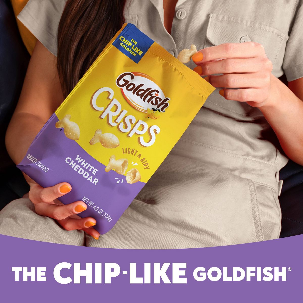 Goldfish White Cheddar Crisps 4.8oz