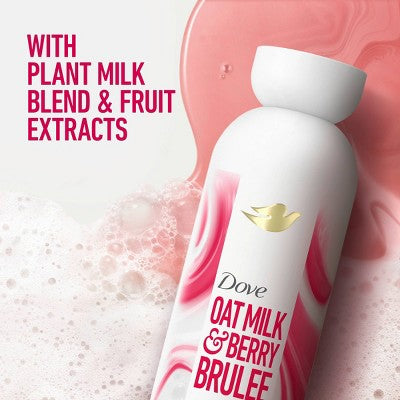 Dove Beauty Plant Milk Cleansing Body Wash - Oat Milk & Berry Brulee - 17.5 fl o