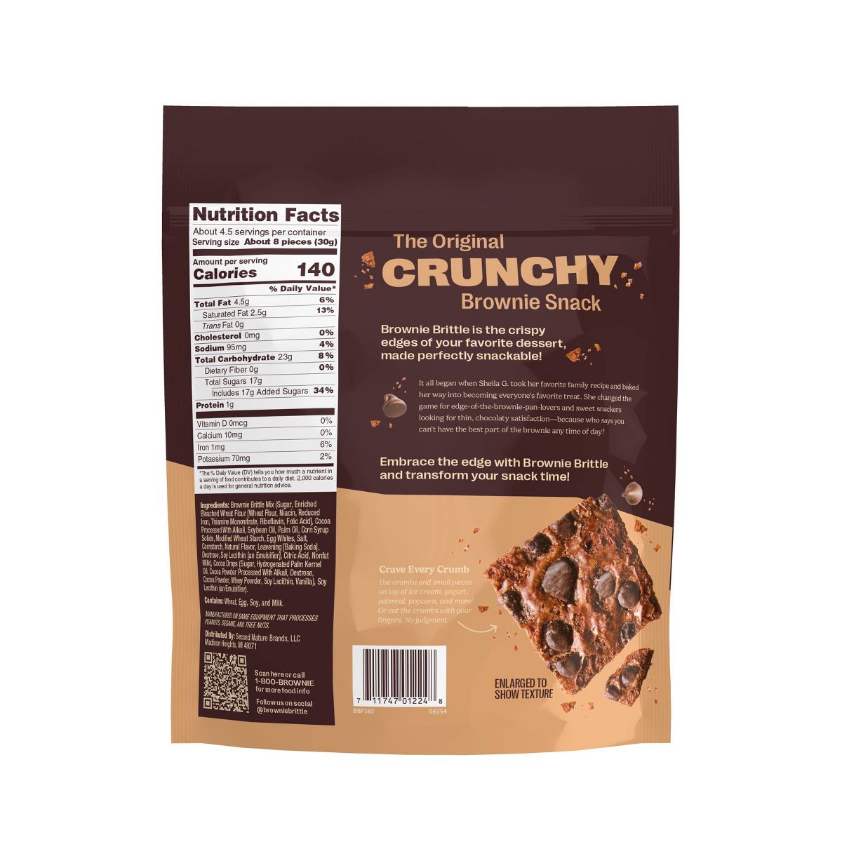 Sheila G's Brownie Brittle, Chocolate Chip, Thin & Crunchy Cookies - 5oz