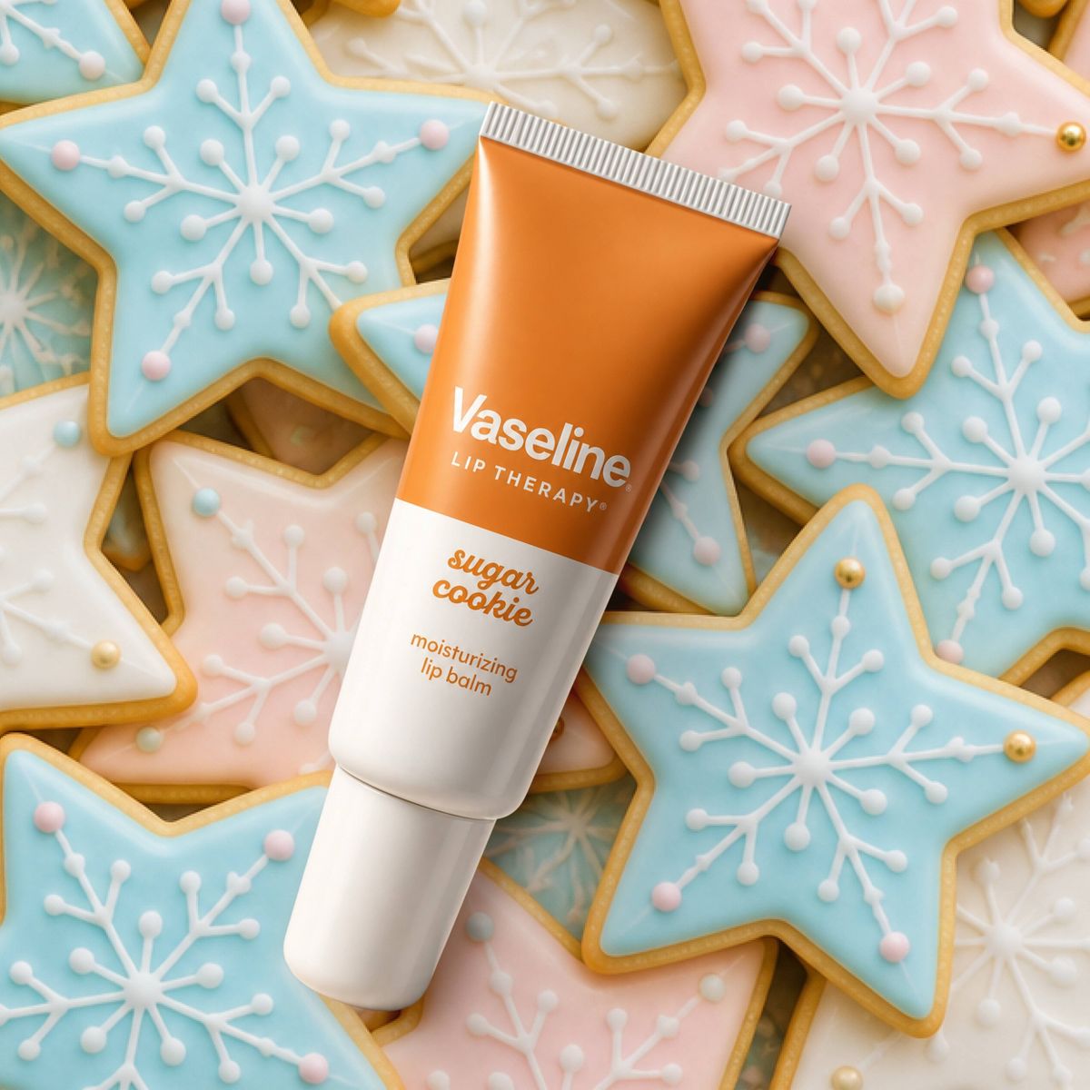 Vaseline Holiday Limited Edition Sugar Cookie Lip Balm Tubes - 0.35oz/2pk