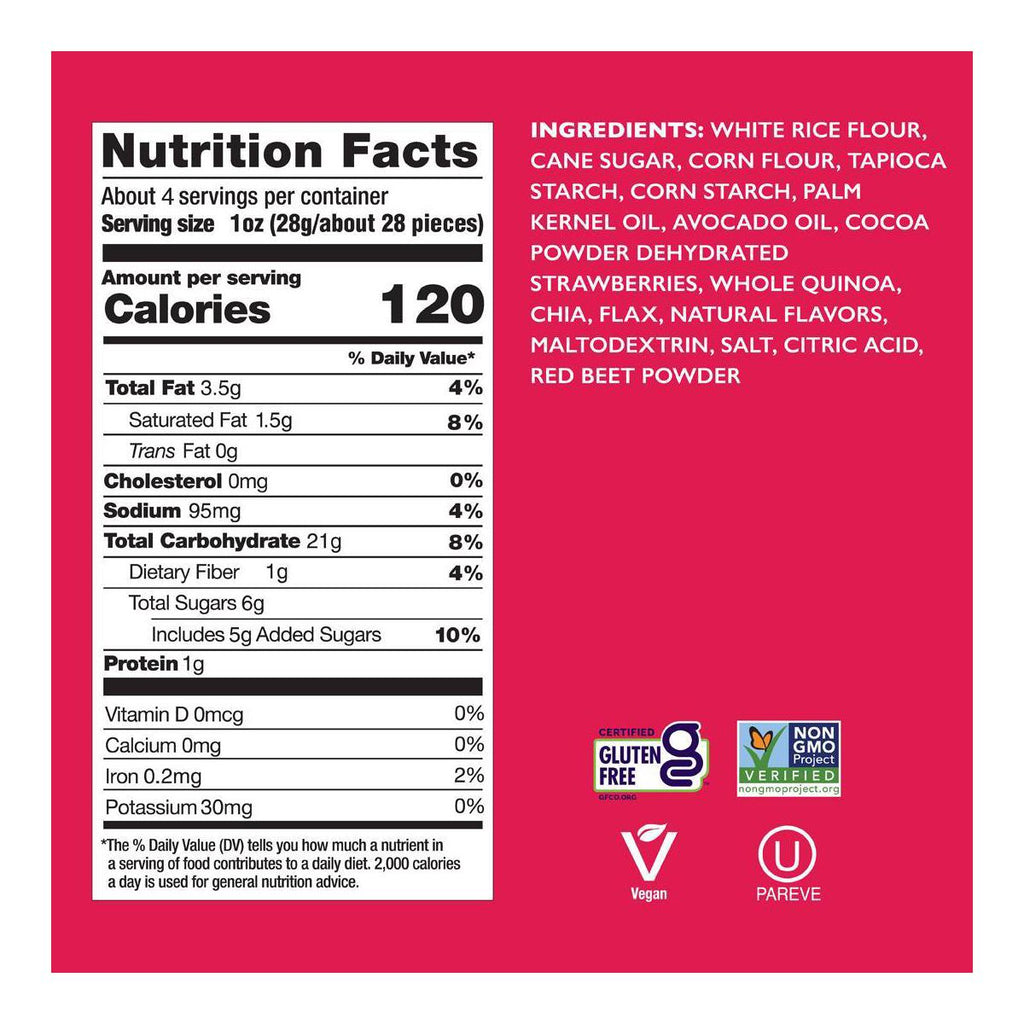 Drizzilicious Strawberry Chocolatey Drizzled Mini Rice Cake - 4oz