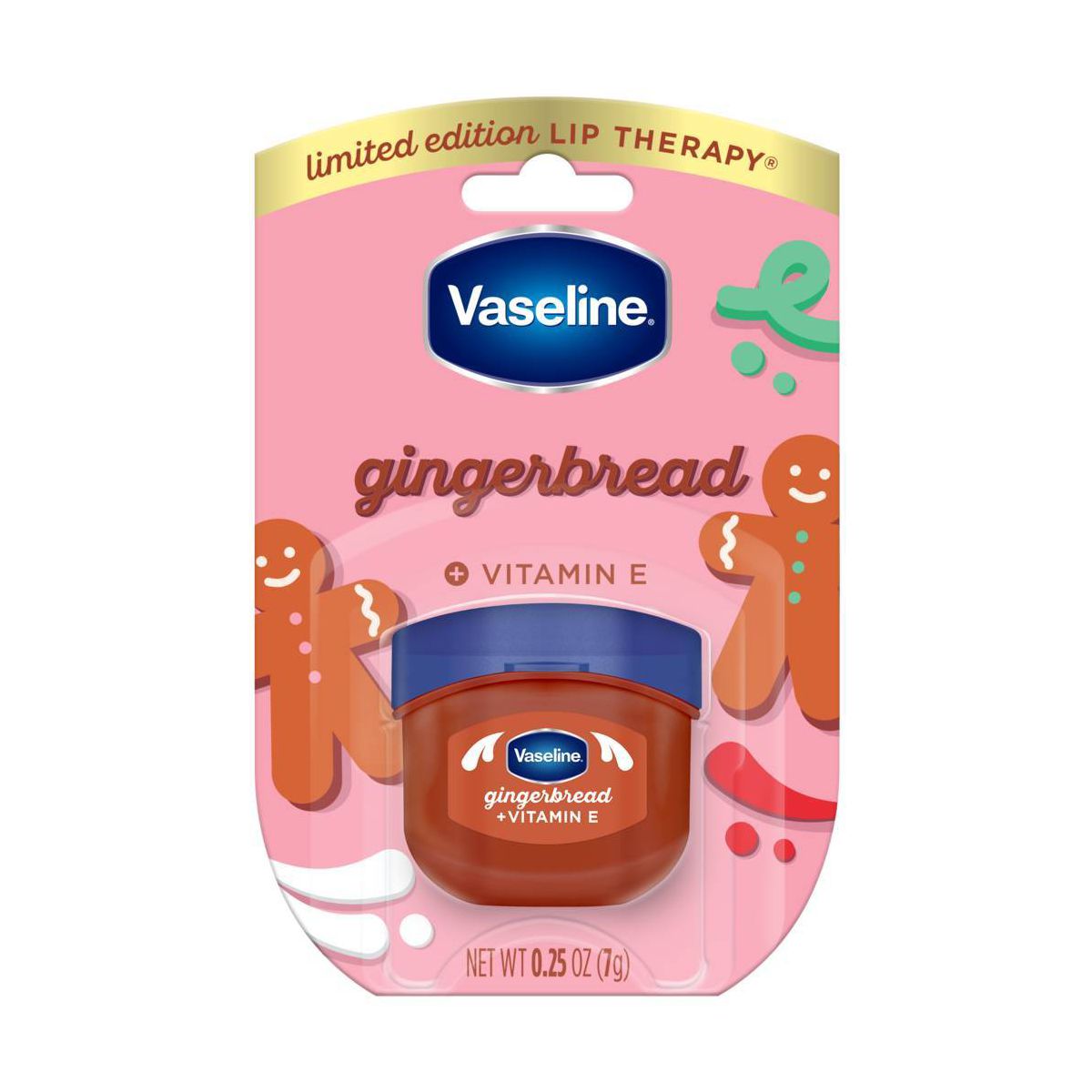 Vaseline Holiday Limited Edition Lip Balm - Gingerbread - 0.25oz