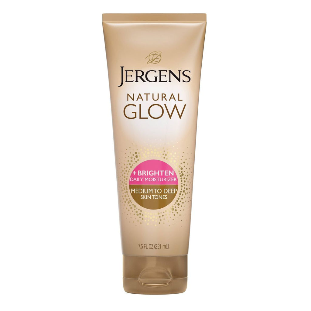 Jergens Glow Daily Moisturizer + Sunless Self Tanner Tanning Lotion - Medium To Tan - 7.5 fl oz: