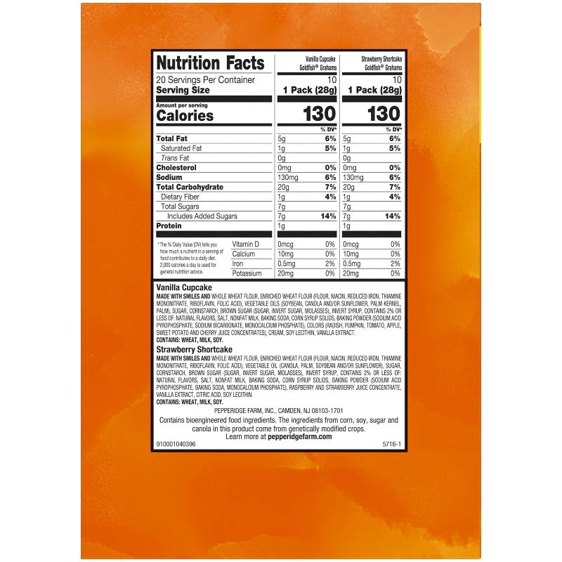 Goldfish Sweet Grahams Cookies Multipack - 28g