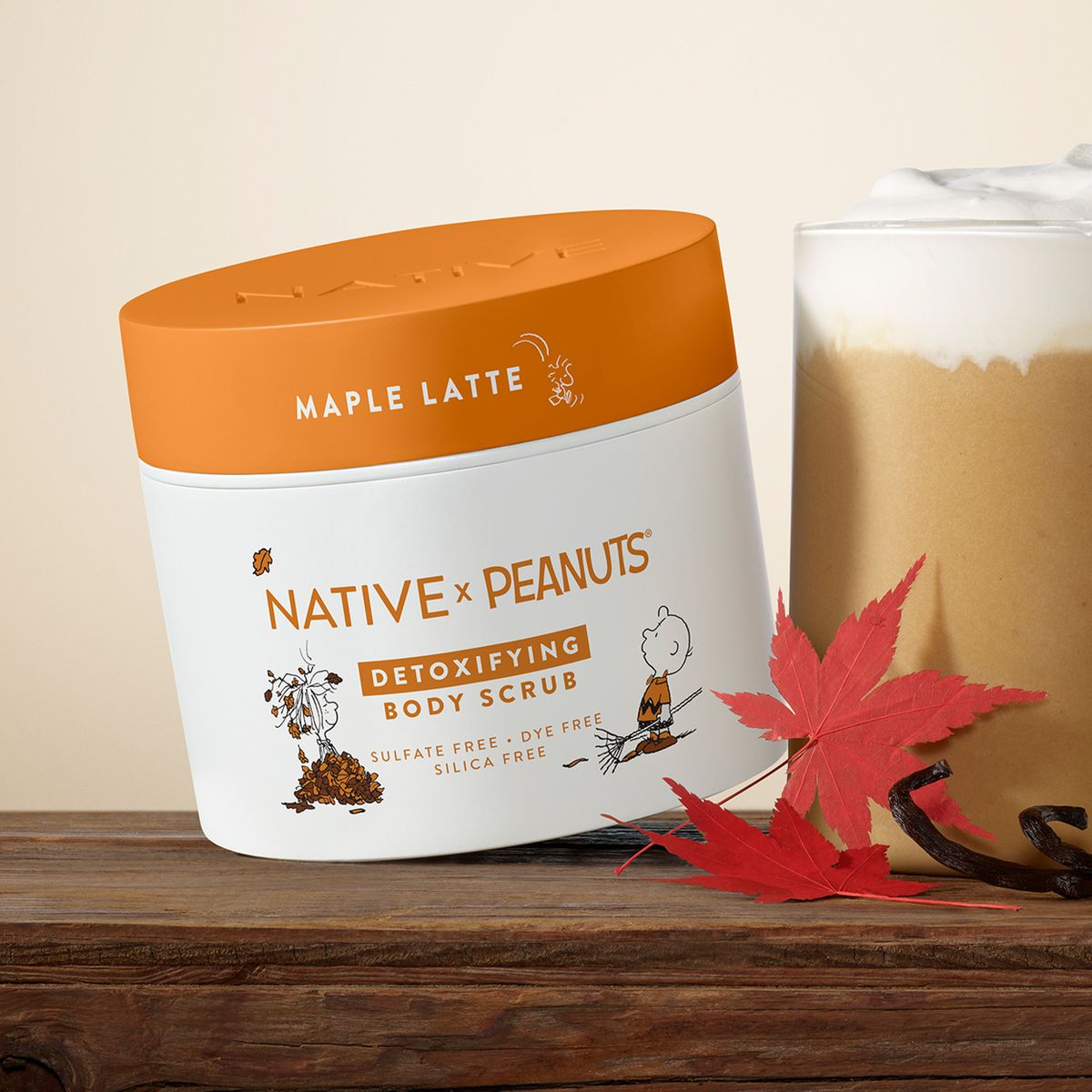 Native Peanuts Limited Edition Body Wash - Scrub Maple Latte - 12oz