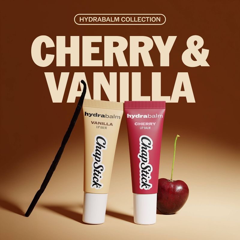 Chapstick Hydrabalm Cherry and Vanilla Lip Repair Balm 2-Pack