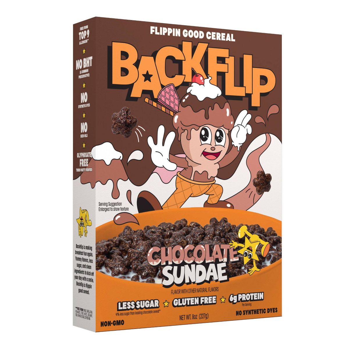 Backflip Chocolate Sundae Breakfast Cereal - 8oz