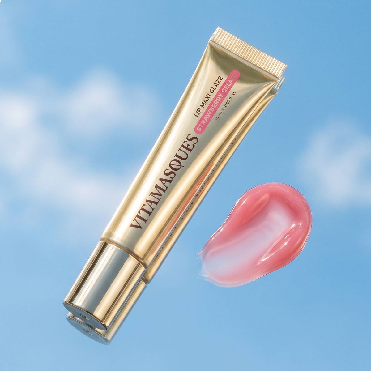 Vitamasques Lip Maxi Glaze - Strawberry Gelato - 0.5 fl oz