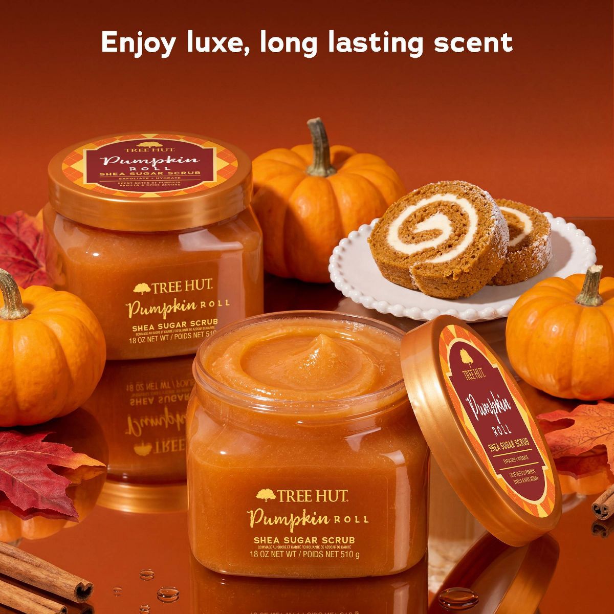 Tree Hut Pumpkin Roll Mini Shea Sugar Body Scrub - 3.4oz