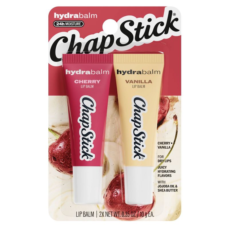 Chapstick Hydrabalm Cherry and Vanilla Lip Repair Balm 2-Pack