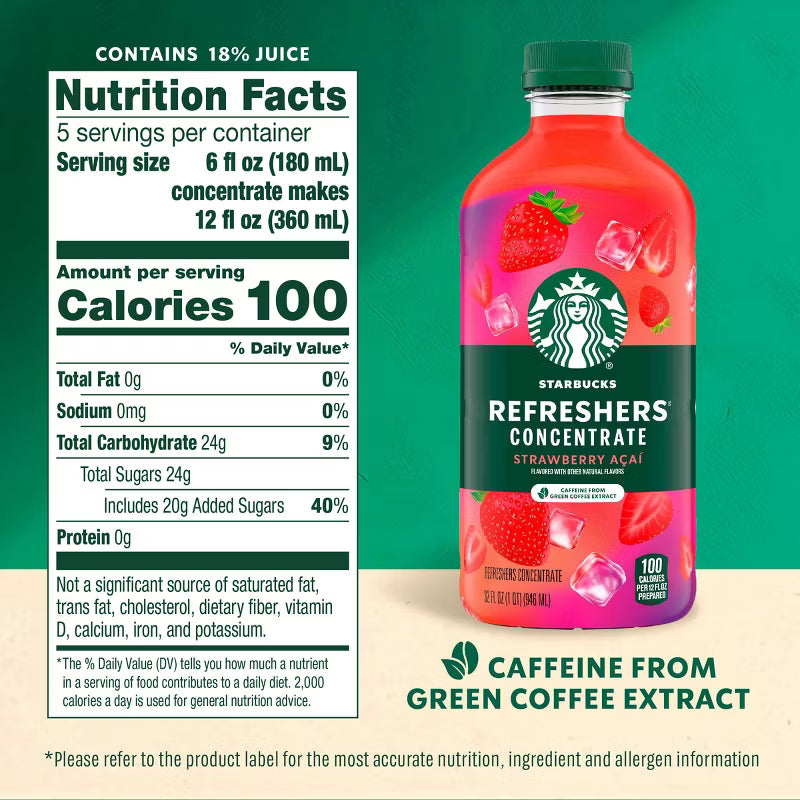 Starbucks Refreshers Strawberry Acai Concentrate