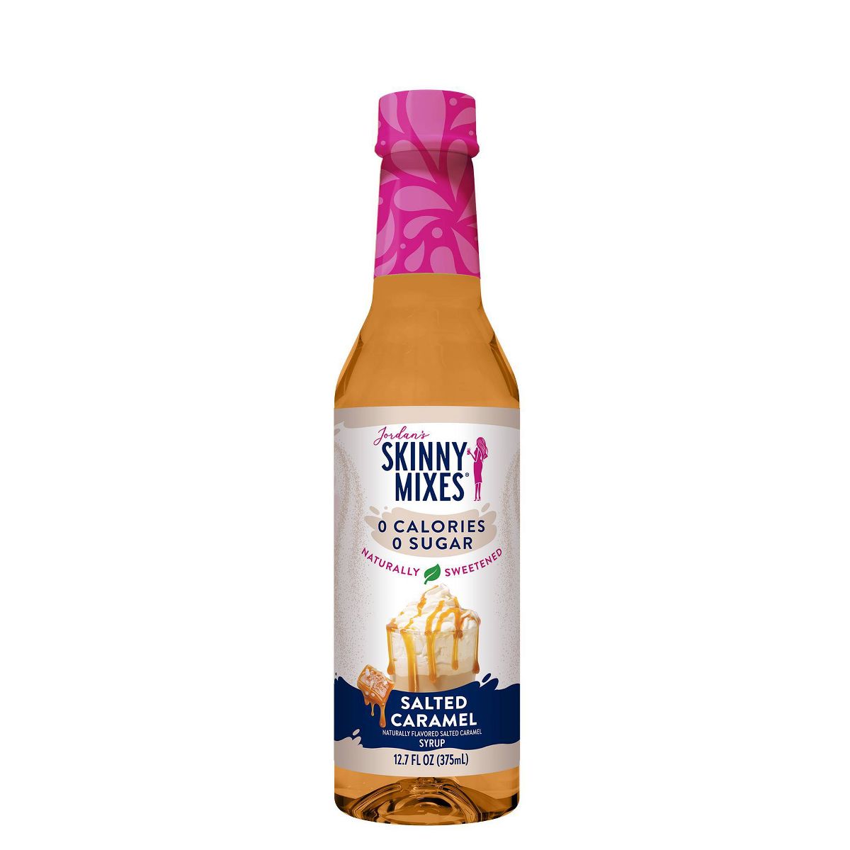 Jordan's Skinny Mixes Naturally Sweetened Sugar Free salted Caramel Coffee Flavoring Syrup