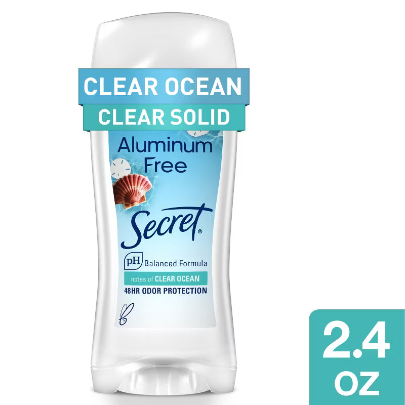 Secret Aluminum-Free Deodorant Clear Ocean 2.4oz