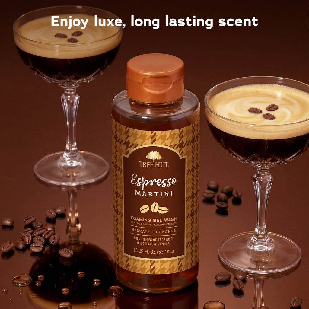 Tree Hut Espresso Martini Foaming Gel Body Wash - 18 fl oz