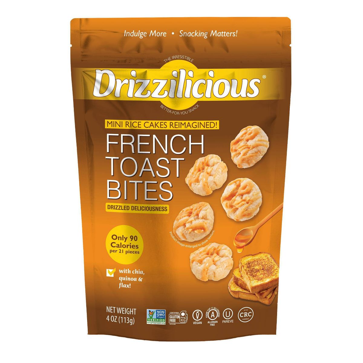 Drizzilicious French Toast Drizzled Mini Rice Cake - 4oz