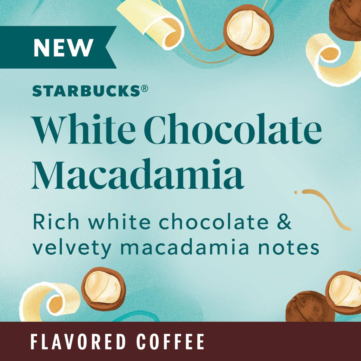 Starbucks White Chocolate Macadamia Nut Light Roast Ground Coffee 311g