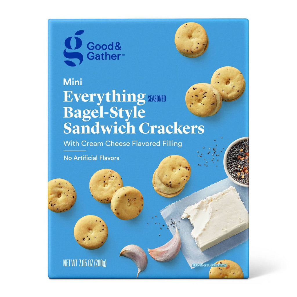 Mini Everything Bagel Sandwich Crackers - 7.05oz