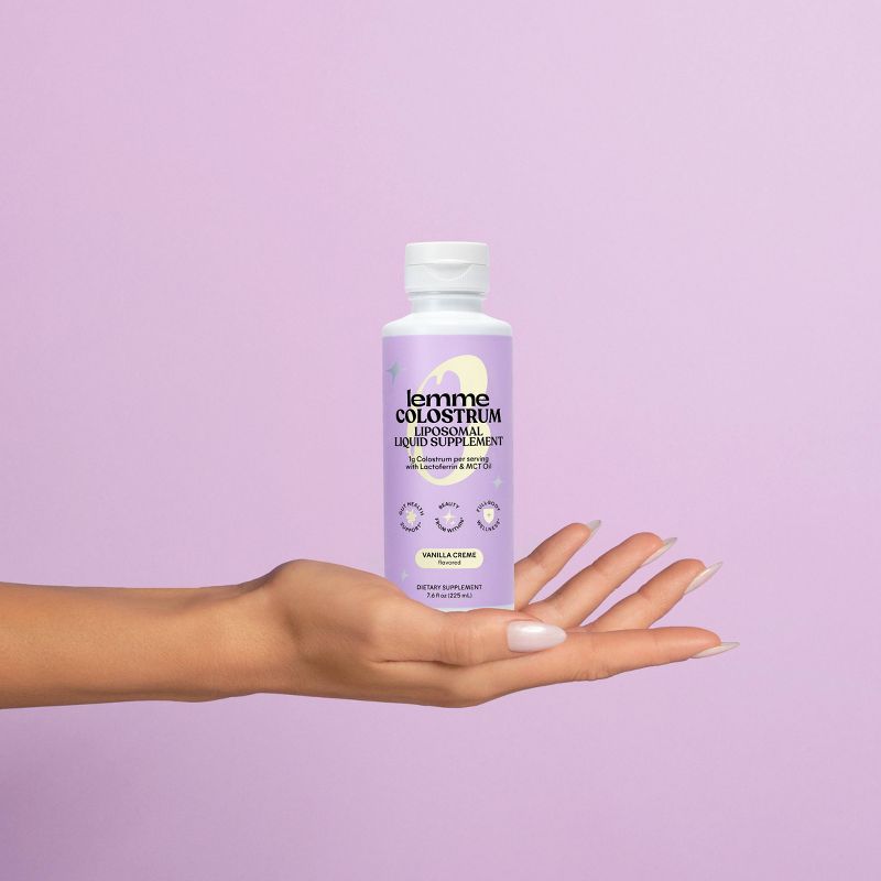 Lemme Colostrum Liquid Liposomal Supplement & Creamer Vanilla Creme 7.6 fl oz