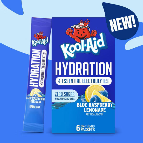 Kool-Aid Hydrate Blue Raspberry Lemonde