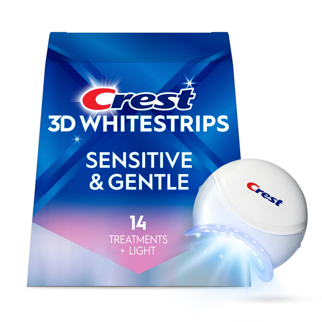 Crest 3DWhitestrips Sensitive + LED Light - 14 Treatments