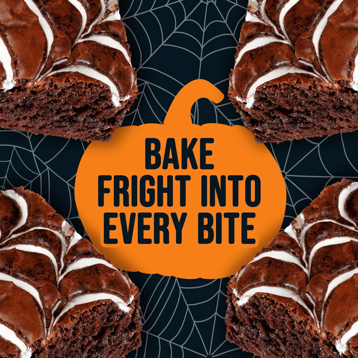 Pillsbury Funfetti Halloween Spiderweb Swirl Fudge Brownie Mix - 18.4oz