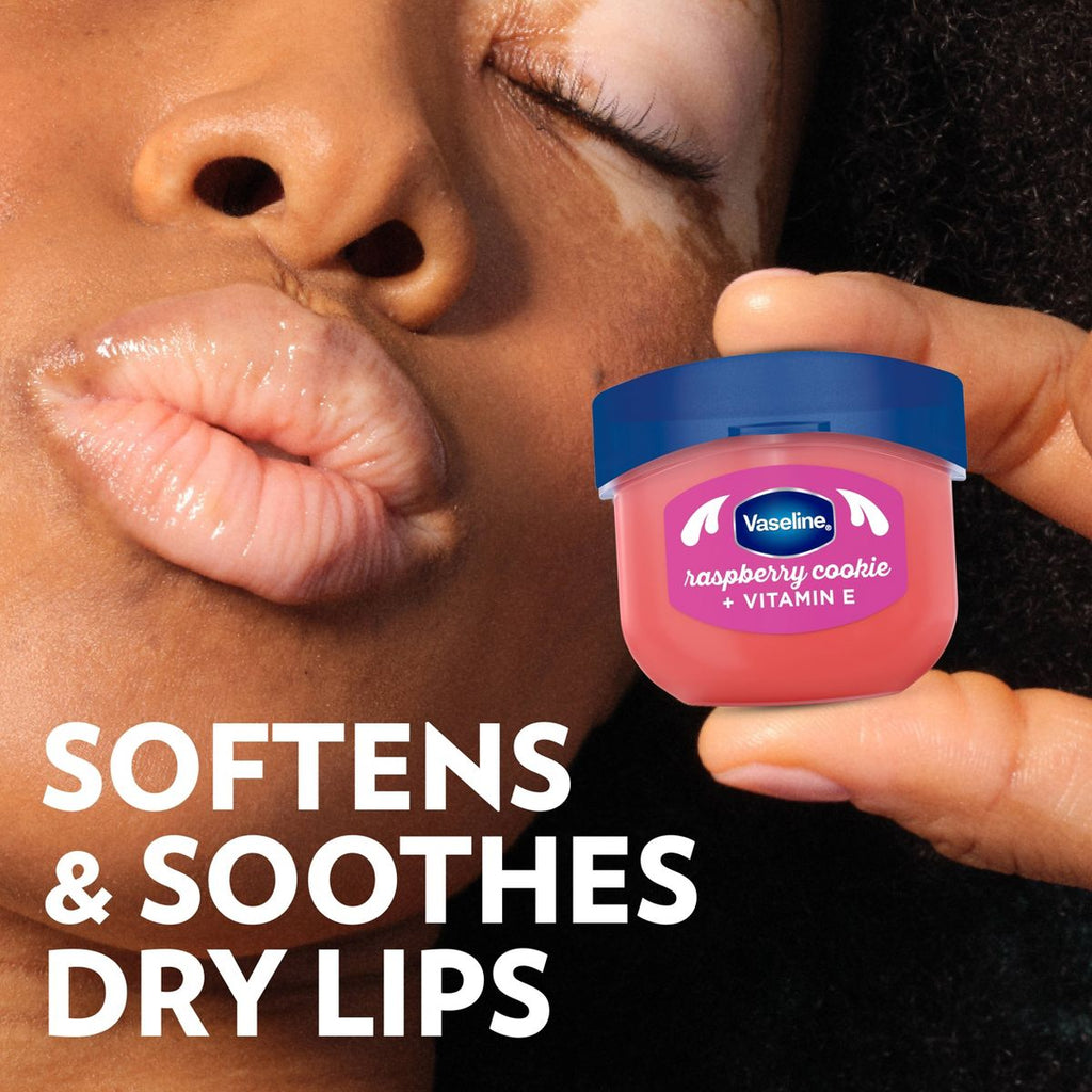 Vaseline Holiday Limited Edition Lip Balm - Raspberry Cookie - 0.25oz