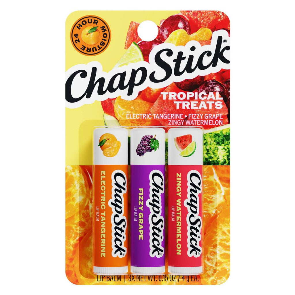 ChapStick Tropical Treats Lip Balm Variety Pack - Moisturizing Flavors