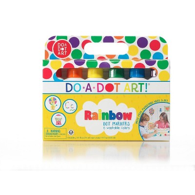 Do-A-Dot Art 6ct Washable Rainbow Dot Markers - Do-A-Dot Art