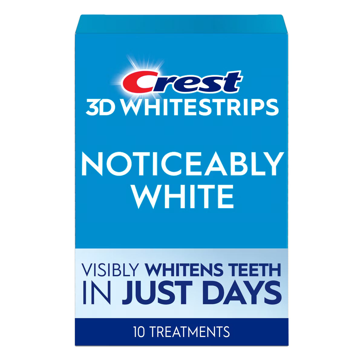 Crest 3D Whitestrips Noticeably White At-home Teeth Whitening Kit - 10 Treatments