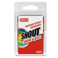 Shout Wipe & Go Travel Stain Remover Wipes for Instant Fabric Stain Removal - 4ct