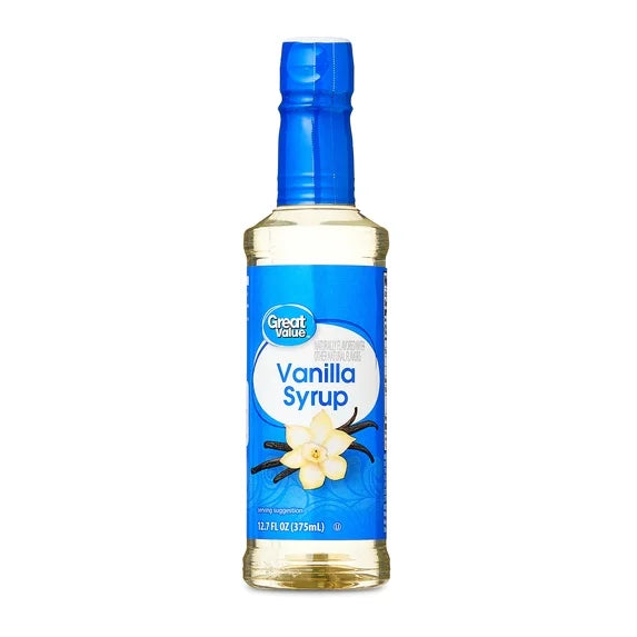 Great Value Vanilla Flavored Syrup, 12.7 fl oz