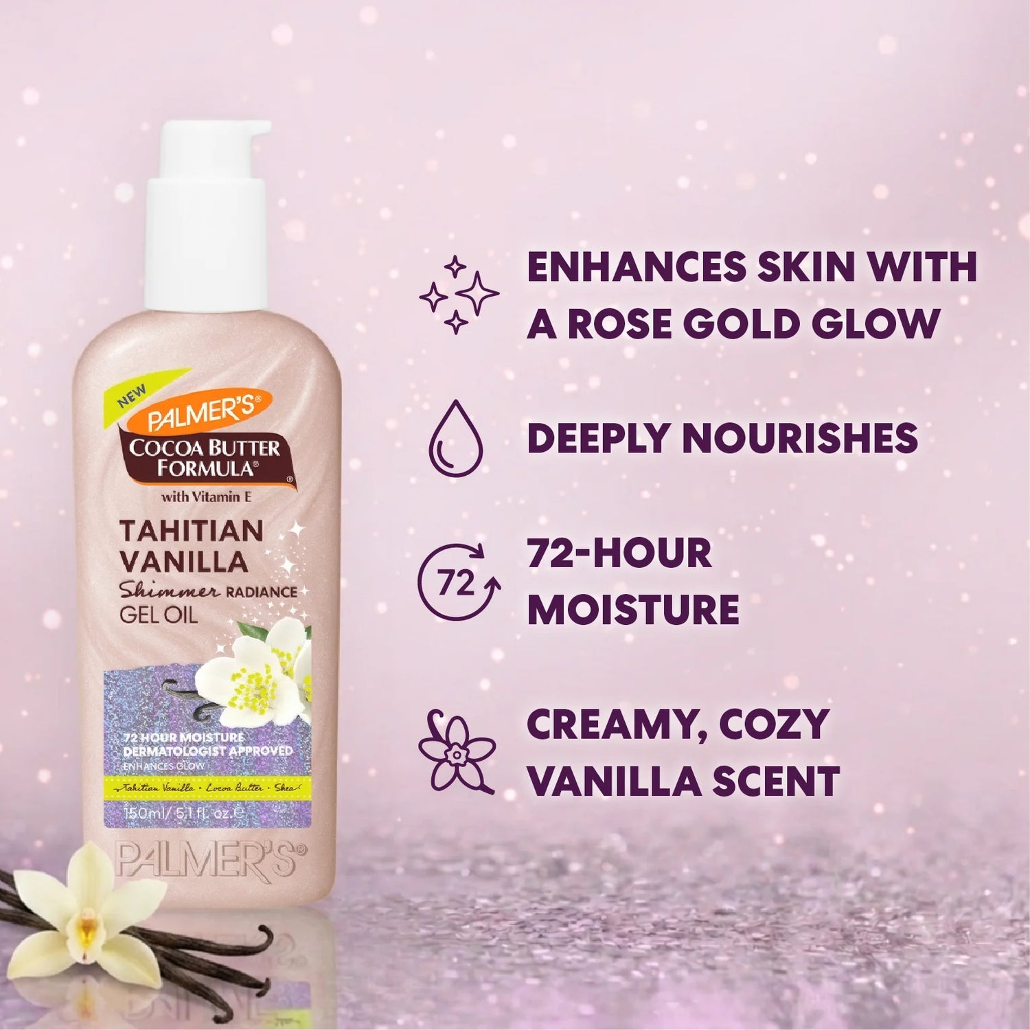 Palmer's Tahitian Vanilla Shimmer Gel